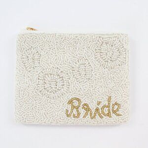 Kay Lee New York Bride Design Beaded Coin Purse/Cosmetic Bag NWT Made in India